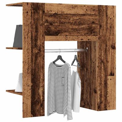 vidaXL Predsieň Old Wood 97,5x37x99 cm Engineered Wood