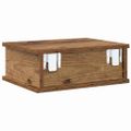 vidaXL Nočný stolík Staré drevo 40 x 31 x 15 cm Kompozitné drevo