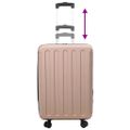 vidaXL Kufor so zámkom ružovozlatá 43 x 27 x 66 cm ABS plast