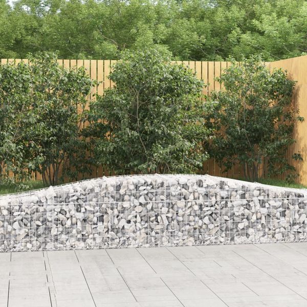 vidaXL Oblúkový gabionový kôš 5 ks 400x50x40/60 cm pozinkované železo