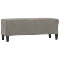 vidaXL Lavička tmavosivá 100x35x41 cm zamat