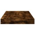 vidaXL Nástenné police 8 ks dymový dub 40x10x1,5 cm kompozitné drevo