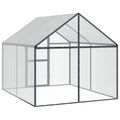 vidaXL Klietka pre vtákov Antracitová 181,5 x 221 x 173,5 cm