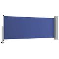 vidaXL Zaťahovacia bočná markíza na terasu 100x300 cm, modrá