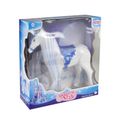 Chodiaci kôň s vlasmi na česanie Zimné kráľovstvo
