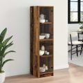 vidaXL Highboard Staré drevo 35 x 37 x 142 cm Kompozitné drevo