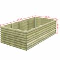 vidaXL Vyvýšený záhradný záhon 150x106x48cm, impregnovaná borovica 19mm