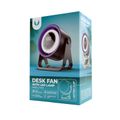 Forever Light Desk Fan FX100 1800mAh + additional clip mount