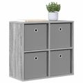 vidaXL Servírovacia skriňa Sivý Sonoma 59,5 x 27 x 57 cm