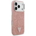 Puzdro Guess Glitter Triangle Logo MagSafe pre iPhone 17 Pro ružové