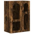 vidaXL Servírovacia skriňa ELST Dymová dub 59 x 35 x 80.5 cm
