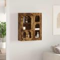 vidaXL Závesná skrinka s poličkou ELST Dymový dub 59 x 20 x 71,5 cm