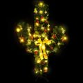 vidaXL Vianočný kaktus s podstavcom a LED zelený 180 cm PVC
