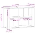 vidaXL Servírovacia skriňa Staré drevo 80 x 30 x 53 cm