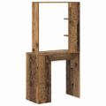 vidaXL Stôl Staré drevo Kompozitné drevo 78,5 x 37 x 154,5 cm
