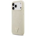 Puzdro Guess Croco Triangle Logo MagSafe pre iPhone 17 Pro Max zlaté