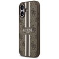 Guess 4G Printed Stripes MagSafe puzdro pre iPhone 17 hnedé