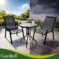 Balkónový set stôl + 2 stoličky čierny Gardlov 27568 Balkonový set stůl + 2 židle černý Gardlov 27568