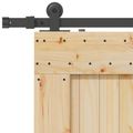 vidaXL Posuvné dvere NARVIK 85 x 210 cm (213,5 cm) Prírodná a čierna