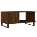 vidaXL Konferenčný stolík hnedý dub 90x50x40 cm kompozitné drevo