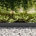 vidaXL Obrubník trávnika 20 ks 100 x 0.05 x 20 cm Čierna