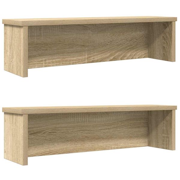 vidaXL kuchynské stojany stohovateľné 2 ks dub sonoma 50x15x16 cm
