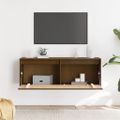 vidaXL Nástenná skrinka medovo-hnedá 100x30x35 cm masívna borovica