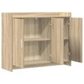 vidaXL Servírovacia skriňa Dub sonoma 98,5 x 33 x 80 cm