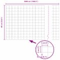 vidaXL Euro plot 0,6 x 50 m Železo potiahnuté PVC Zelená