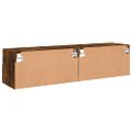 vidaXL TV nástenné skrinky 2 ks dymový dub 60x30x30cm kompozitné drevo