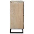 vidaXL Servírovacia skriňa Biela 80 x 33 x 75 cm mangový masív