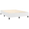vidaXL Boxspring posteľ s matracom biely 140x190 cm umelá koža