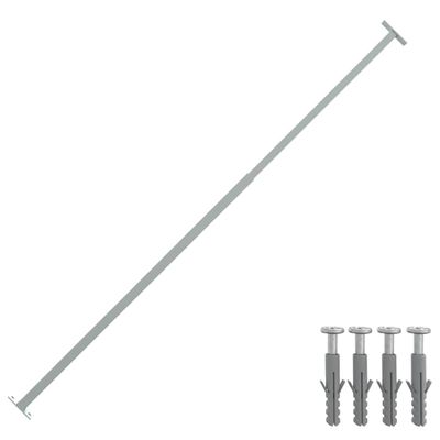 vidaXL Nastaviteľná bezpečnostná okenná lišta 710-1200 mm