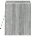 vidaXL TV nástenná skrinka s LED svetlami sivá sonoma 80x31x38 cm