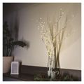 LED dekorácia - 2x brezová vetvička, 60 cm, 3x AA, IP44, teplá biela, časovač