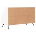 vidaXL TV skrinka lesklá biela 80x36x50 cm spracované drevo