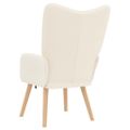 vidaXL kreslo Krémová 62 x 67 x 95,5 cm Sherpa látka