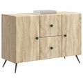 vidaXL Servírovacia skriňa so zásuvkou Dub sonoma 89 x 34,5 x 60 cm