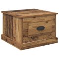 vidaXL Konferenčný stolík Staré drevo 50 x 50 x 35 cm Kompozitné drevo