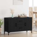 vidaXL Servírovacia skriňa Čierny dub 100 x 36 x 60 cm