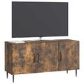 vidaXL TV skrinka Dymový dub 99 x 34,5 x 50 cm Kompozitné drevo