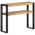 vidaXL Konzolový stolík 90x30x75 cm akáciový masív