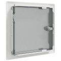 vidaXL Access Panel 2 ks Biela 23 x 23 x 3 cm Oceľ