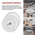 LED nástenné svietidlo ILVI, kruhové 30 W, stmievanie + CCT, čierna + šampanská