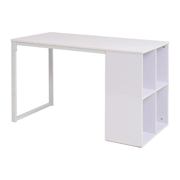 vidaXL Písací stôl 120x60x75 cm, biely