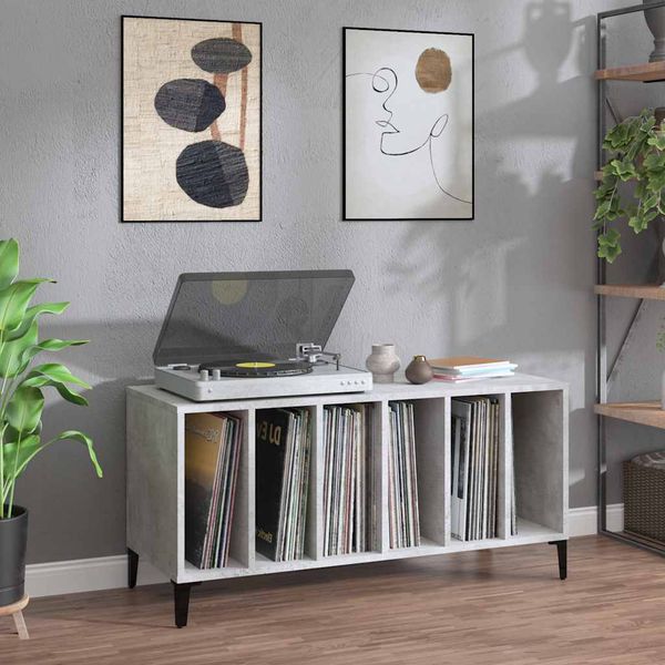 vidaXL Skrinka na platne betónovosivá 100x38x48 cm kompozitné drevo