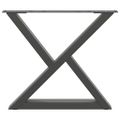 vidaXL Nohy konferenčného stolíka 2 ks antracitové 50x(42-43,3) cm oceľové