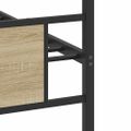 vidaXL Posteľný rám bez matraca dub sonoma 90x200 cm kompozitné drevo