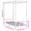 vidaXL Rám detskej postele 90x200 cm masívna borovica