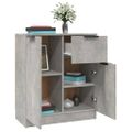 vidaXL Komody 2 ks betónové sivé 60x30x70 cm spracované drevo